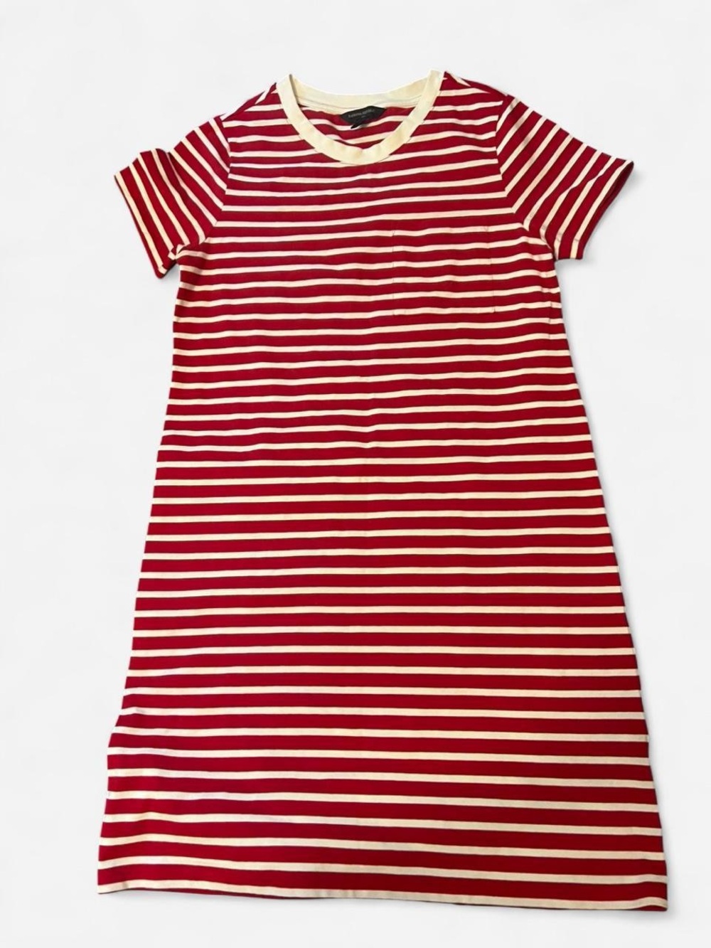 Banana Republic Red White Stripe T-Shirt Dress XS Casual Summer Nautical